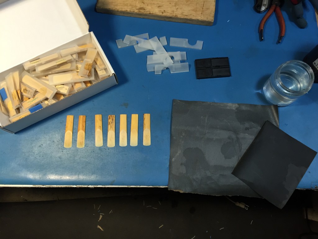 Cranky's reed refurbishment workshop